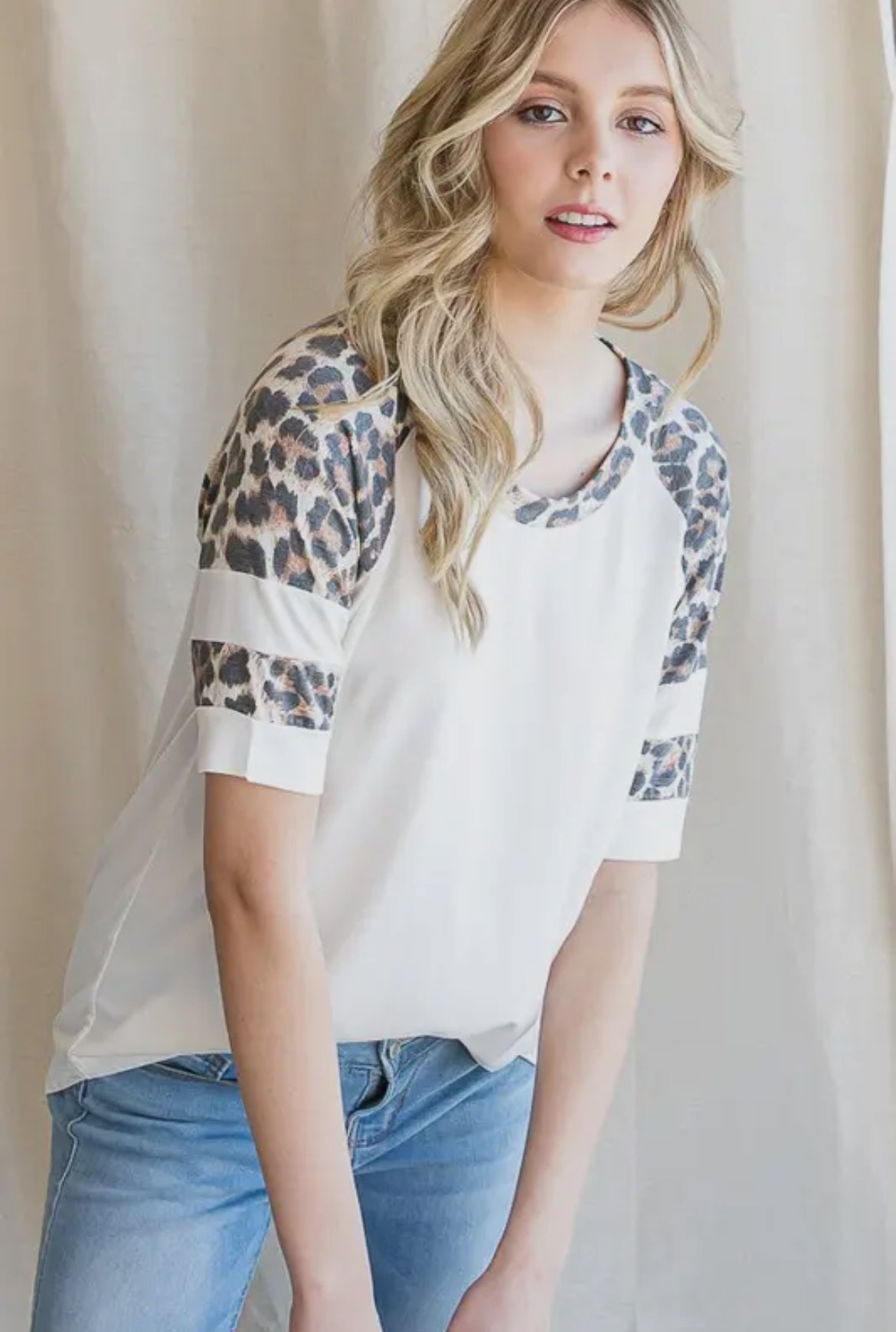 Animal print sleeve