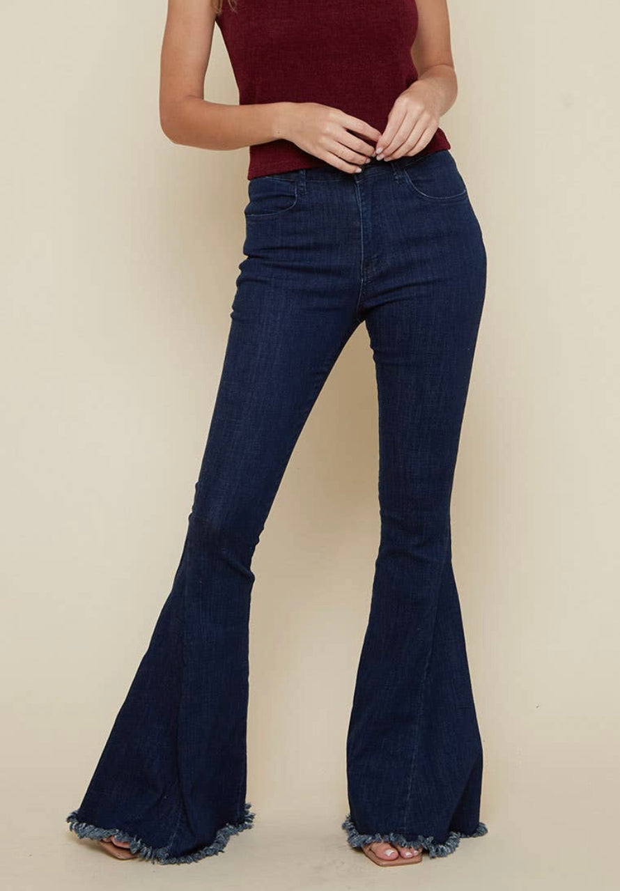 Dark Denim Flares