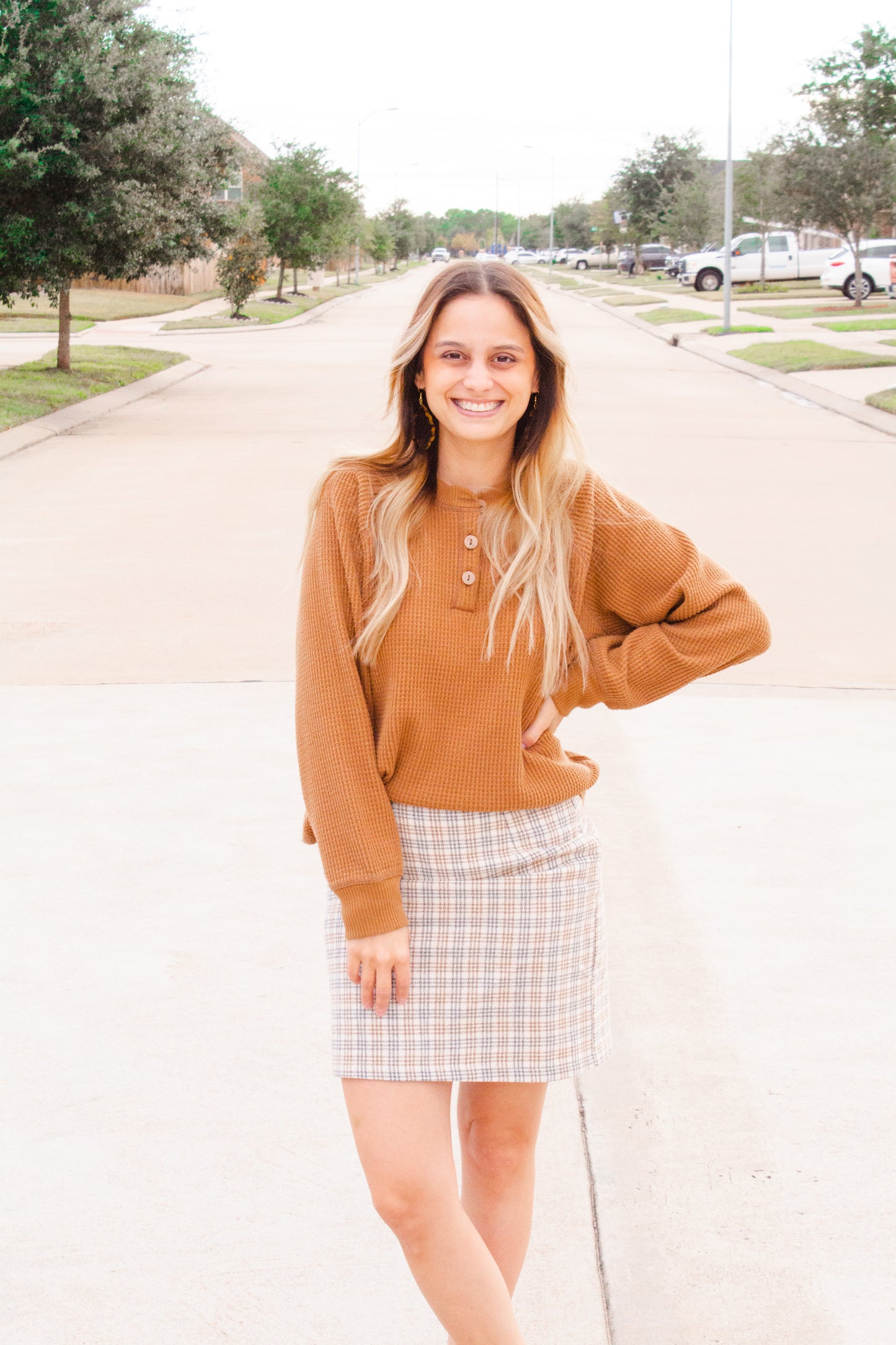 Plaid Woven Skirt